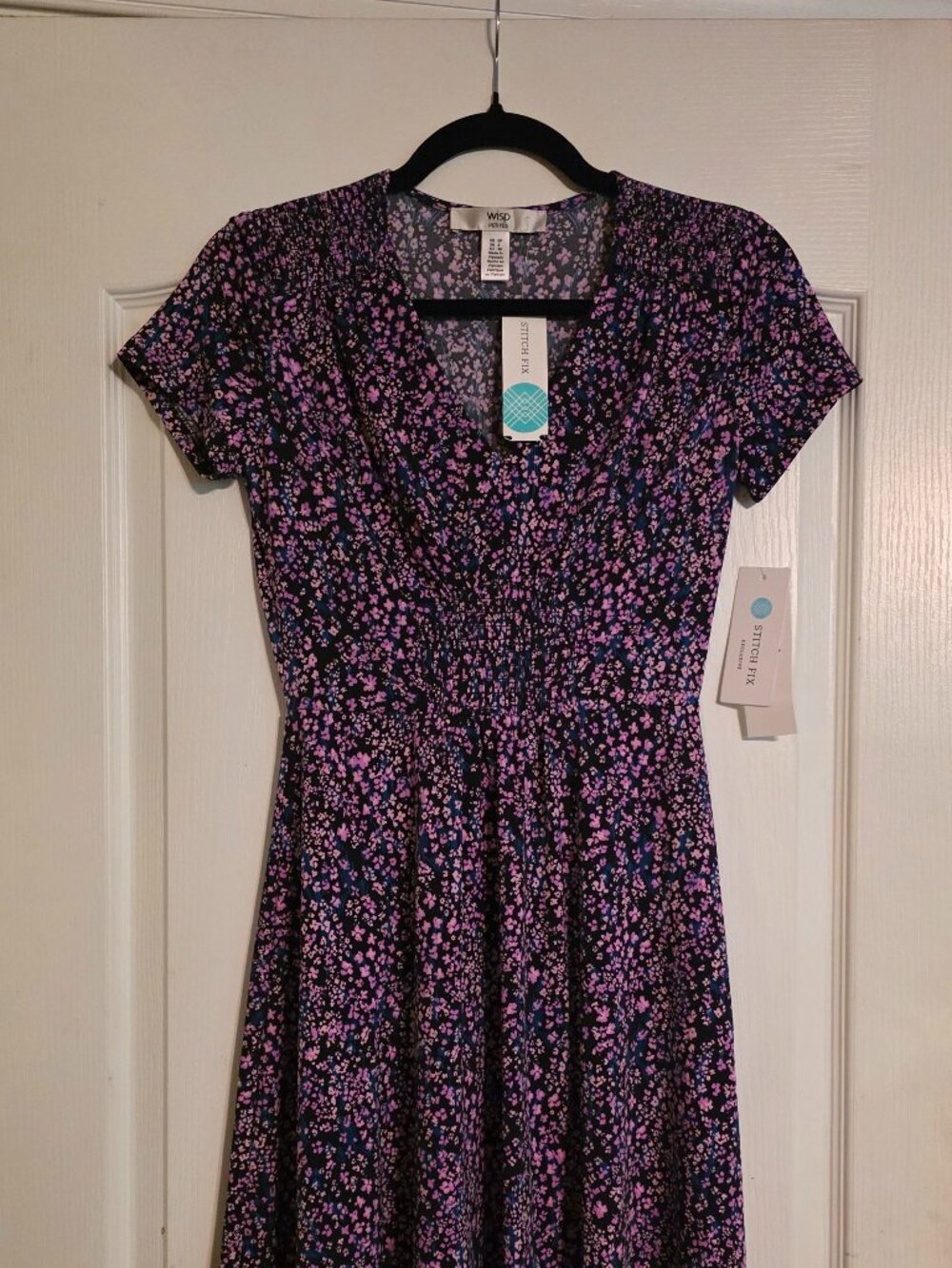 Navy and Purple Summer Dress
